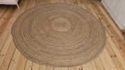 Okrągła mata śr. 210 cm z juty BOHO / RUSTYKALNY