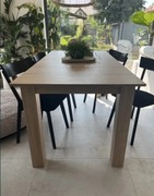 stół dąb sonoma rozkładany 180/250 90 cm system hafele 