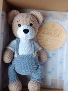 Miś pluszowy ręcznie robiony personalizowany 40cm handmade 