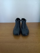 Buty damskie skórzane LATEX – czarne, wygodne