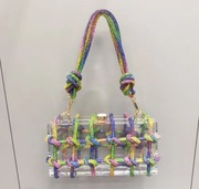 Luxusowa premium torebka wieczorowa Crystal Bag multicolor