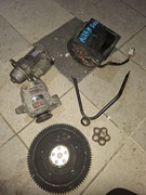aixam 400 zestaw rozrusznik alternator koło zamahowe stożek wału,wentylator
