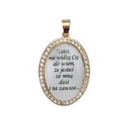 Medalion zawieszka do bukietu ślubnego ze zdjęciem tekstem marynarki ślub