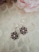 Kolczyki handmade ze stali nierdzewnej śnieżynki 