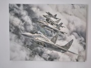 Zdjęcie na płótnie MiG-29, F-16, EF-200, JAS-39 40/30