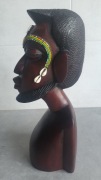 Rzeźba Afryka Popiersie Mężczyzny 33 cm Gambia