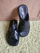 Gino Rossi! Piękne skórzane klapki 39 40 nowe