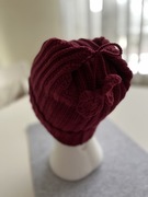 Czapka zrobiona na szydełku beanie handmade