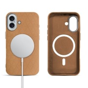 iPhone 16 Plus back Cover Brown TPU+PC, Anti-Slip