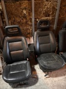 Fotele siedzenia skóra skórzane przód tył komplet Audi 100 C3 