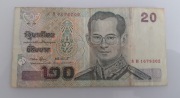 Tajlandia, 20 baht batów tajskich, Banknot Kolekcjonerski