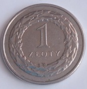1 ZŁOTY 2019  - AWERS WADA TŁOCZENIA 