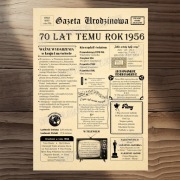 Prezent na 70 urodziny  – Kronika 1956 – Prezent urodzinowy 70 