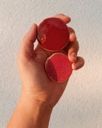 Zestaw dwóch magnesów handmade róż pink home magnets diy y2k