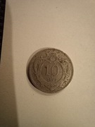 10 Halerzy 1895 Austro-Wegry i 2 Halerze 1912 Austro-Węgry monety moneta 