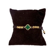 Bransoletka z koniczynką – pozłacana 18k, ręcznie robiona, gwarancja