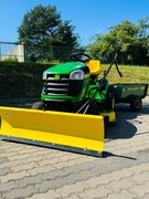 Traktorek kosiarka John Deere D110 19KM B&S PŁUG + Przyczepka z USA