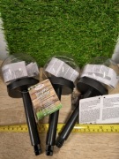 Lampki solarne latarnie kule trzy sztuki drucik kolorowe światło