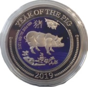 Niue 2 dolary z 2019 roku - ŚWINIA - KOPIA - KOLOR - OBEJRZYJ MOJĄ OFERTĘ