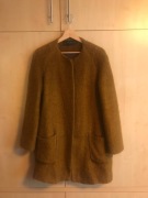 ZARA Basic | Płaszcz damski z moherem | Rozmiar S