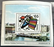Blok 130 Światowa Wystawa Filatelistyczna "Stockholmia 86"