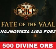 500x Divine Orb Path of Exile 2 Fate of the Vaal / Last of the Druids PoE 2