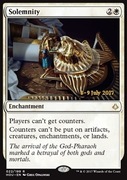 Mtg Solemnity PROMO FOIL