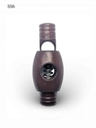 Stoper do sznurka, brązowy, 10 sztuk