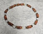 Bransoletka piasek pustyni z kryształem górskim