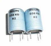 Kondensator elektrolityczny PHILIPS 036 KO R2 330uF 6,3V 9x12mm raster 5mm.