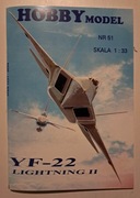 Model kartonowy YF-22 Lightning II