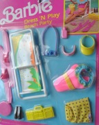akcesoria dla lalki barbie NFRB DRESS' N PLAY BEACH PARTY MATTEL