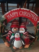 Wieniec Świąteczny Rattanowy Dekoracja Domu Ozdoba Bożonarodzeniowa