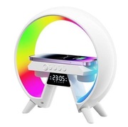 LAMPKA LED RGB ŁADOWARKA INDUKCYJNA GŁOŚNIK BUDZIK RADIO ZEGAR