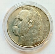 10 zł moneta obiegowa z 1936r. Józef Pilsudzki