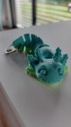 Brelok Axolotl wydruk 3d Ruchomy wielokolorowy