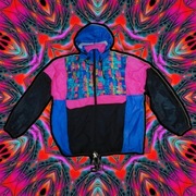 Kurtka lekka wiosna jesień kolorowa SHAMP vintage retro old school y2k