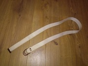 Pasek parciany biały zabezpieczający transportowy kosz torba 95cm 1szt