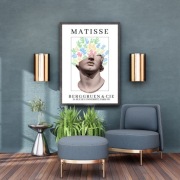 Plakat A3, Henri Matisse, Betonowa głowa, Grafika