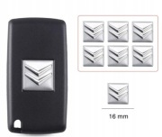 Naklejka Znaczek CITROEN srebrny Emblemat Kluczyk Pilot Logo 16mm zaślepka