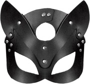 Maska Kota Kot Czarna sexy na twarz głowę Przebranie skórzana Cosplay