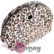 Brązowy organizer do Obag MOON LIGHT panterka beż brąz piasek wkład OMAY