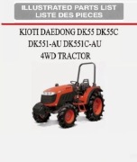Katalog części Kioti DK 55, DK 55 C, DK 551, DK 551 C 