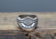 100-th. Srebrny sygnet rocznicowy Harley Davidson