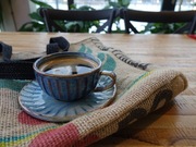 Torebka z jutowego worka po kawie