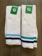 Skarpety Vintage Sport Tenisowe, Włochy, 2 pary