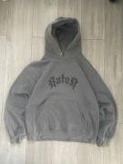 Grafitowa szara bluza z kapturem Rator L