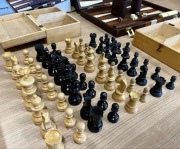 BACKGAMMON + pionki szachowe x2