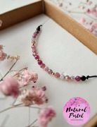 Bransoletka z kamieni naturalnych, rubin, turmalin