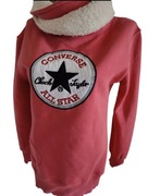 Markowa ciepła bluza Converse r M 38 malinowa długa bluza